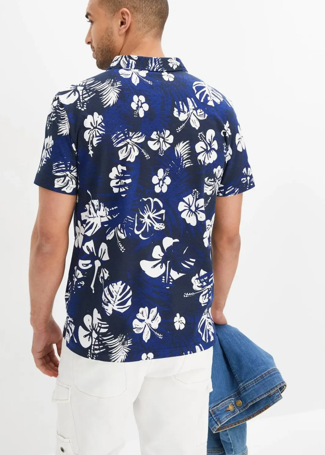 Herren bonprix Große Größen|Shirts & Polos|Jersey-Poloshirt aus reiner Bio-Baumwolle
