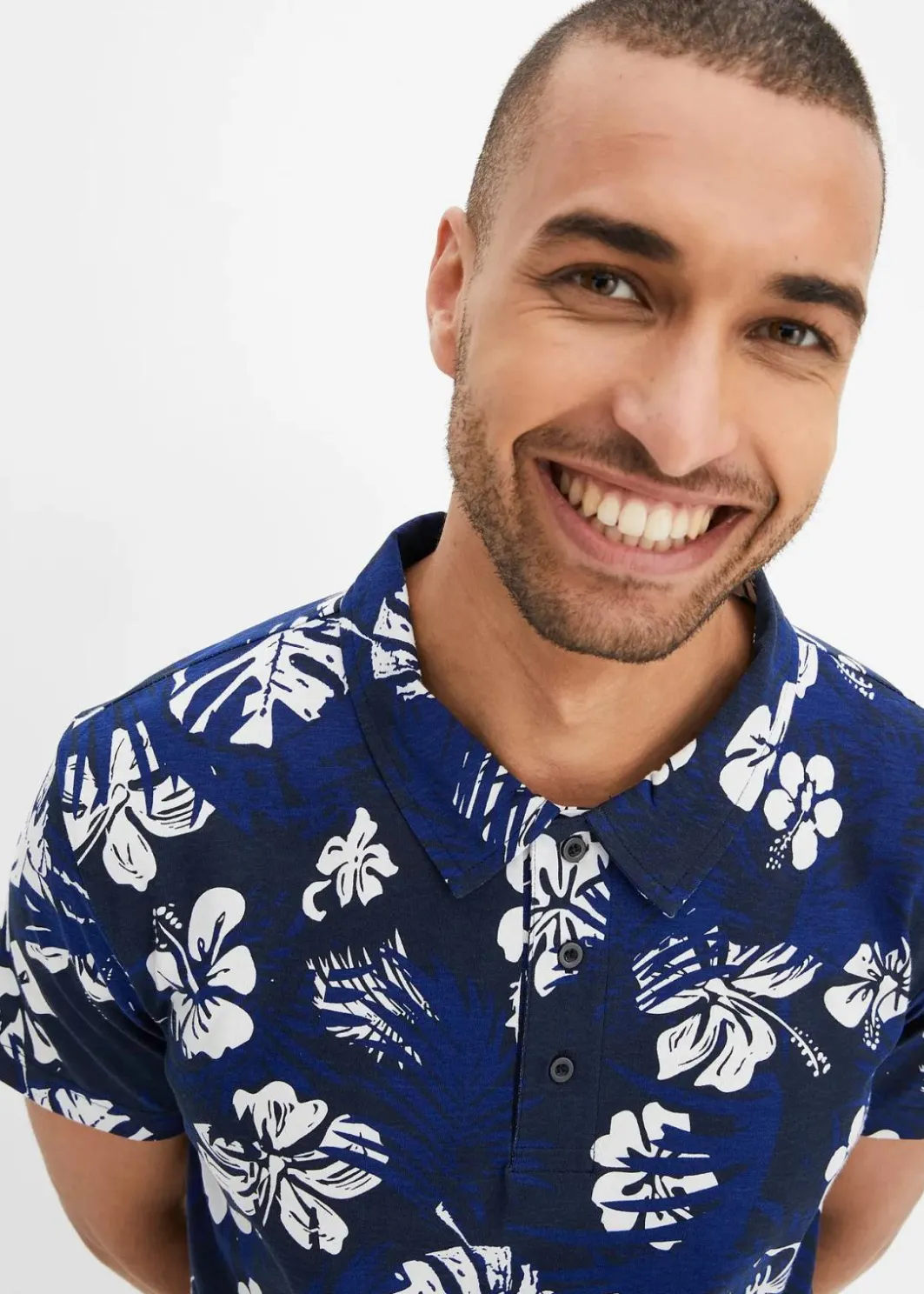 Herren bonprix Große Größen|Shirts & Polos|Jersey-Poloshirt aus reiner Bio-Baumwolle