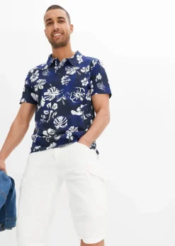 Herren bonprix Große Größen|Shirts & Polos|Jersey-Poloshirt aus reiner Bio-Baumwolle