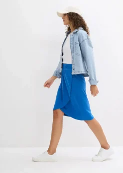 Sale Jersey-Rock aus fließendem Viskose-Mix Damen Bekleidung·Sportbekleidung|Röcke