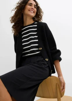 Outlet Jersey-Rock aus fließendem Viskose-Mix Damen Röcke|Bekleidung·Sportbekleidung