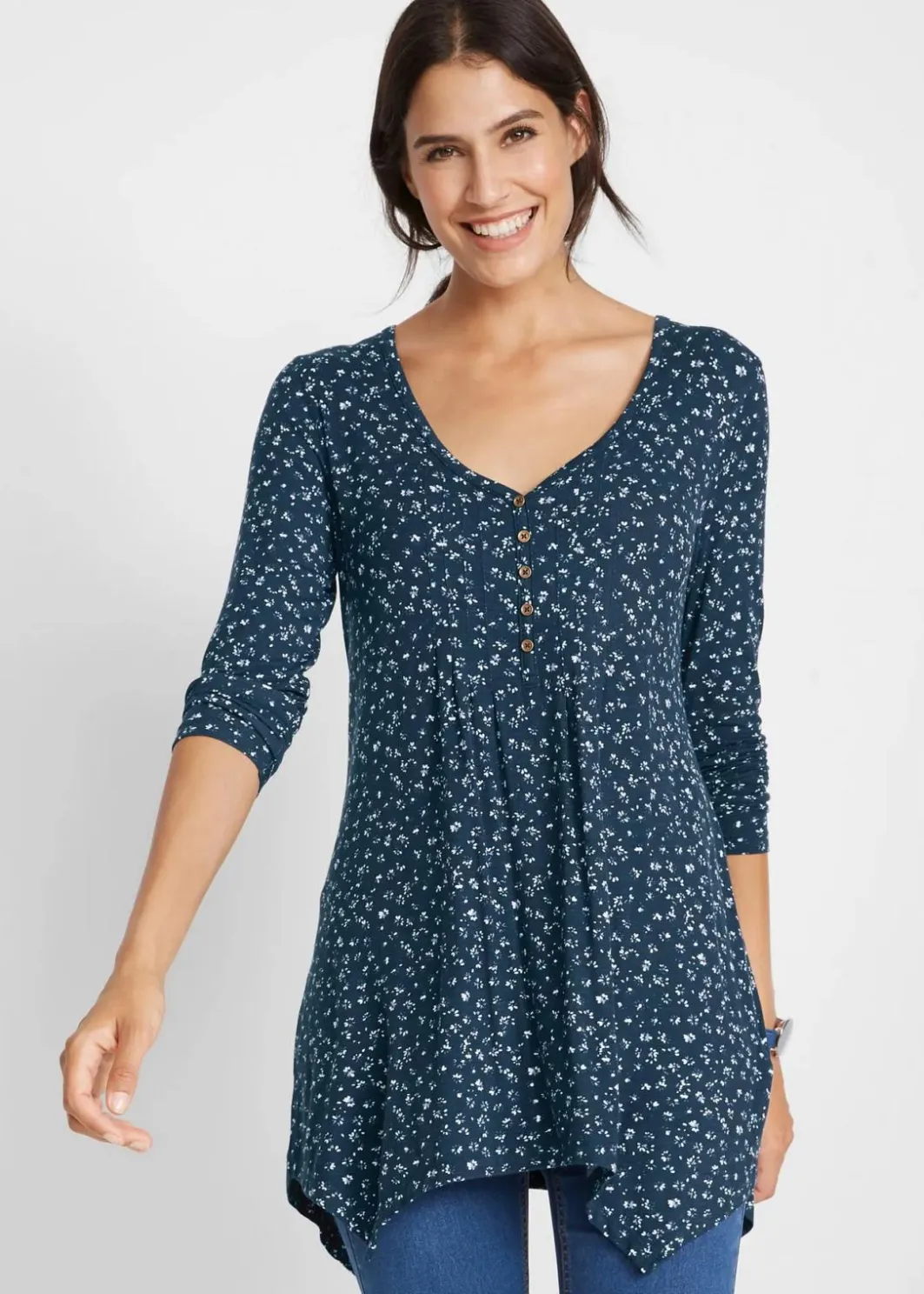 Damen bonprix Shirts & Tops|Nachhaltigere Materialien|Jersey-Shirt aus Viskose-Mix