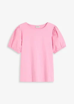 Clearance Jerseyshirt mit Ärmeln aus Baumwollpopeline Damen Shirts & Tops