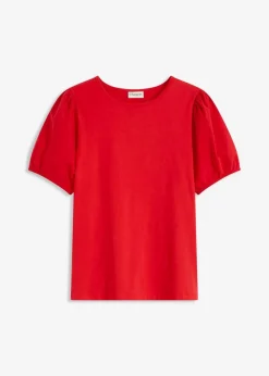 Damen bonprix Shirts & Tops|Jerseyshirt mit Ärmeln aus Baumwollpopeline