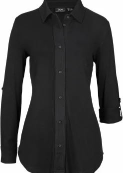 Sale Jersey-Shirtbluse, lang Damen Nachhaltigere Materialien|Shirts & Tops