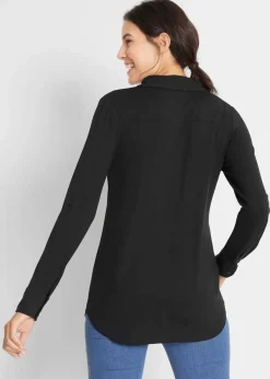 Sale Jersey-Shirtbluse, lang Damen Nachhaltigere Materialien|Shirts & Tops