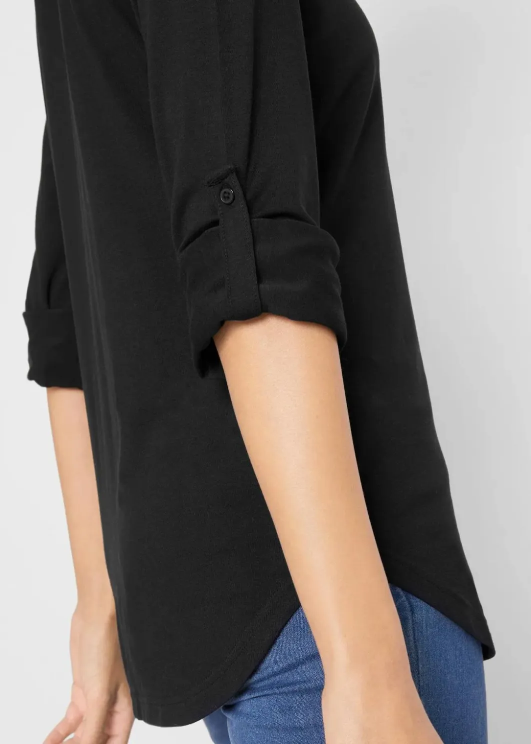 Sale Jersey-Shirtbluse, lang Damen Nachhaltigere Materialien|Shirts & Tops