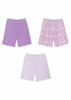 Kinder bonprix Mädchen 9-16 Jahre·Mehrfachpacks|Mädchen 9-16 Jahre·Shorts|Jersey-Shorts aus reiner Bio-Baumwolle (3er Pack)