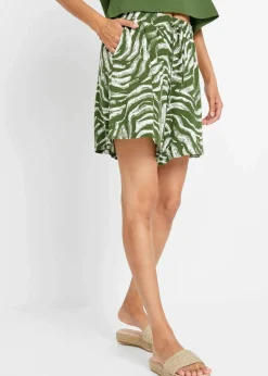Outlet Jersey-Shorts aus softem Viskose-Mix Damen Nachhaltigere Materialien|Hosen