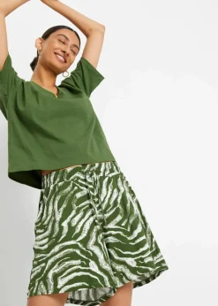 Outlet Jersey-Shorts aus softem Viskose-Mix Damen Nachhaltigere Materialien|Hosen