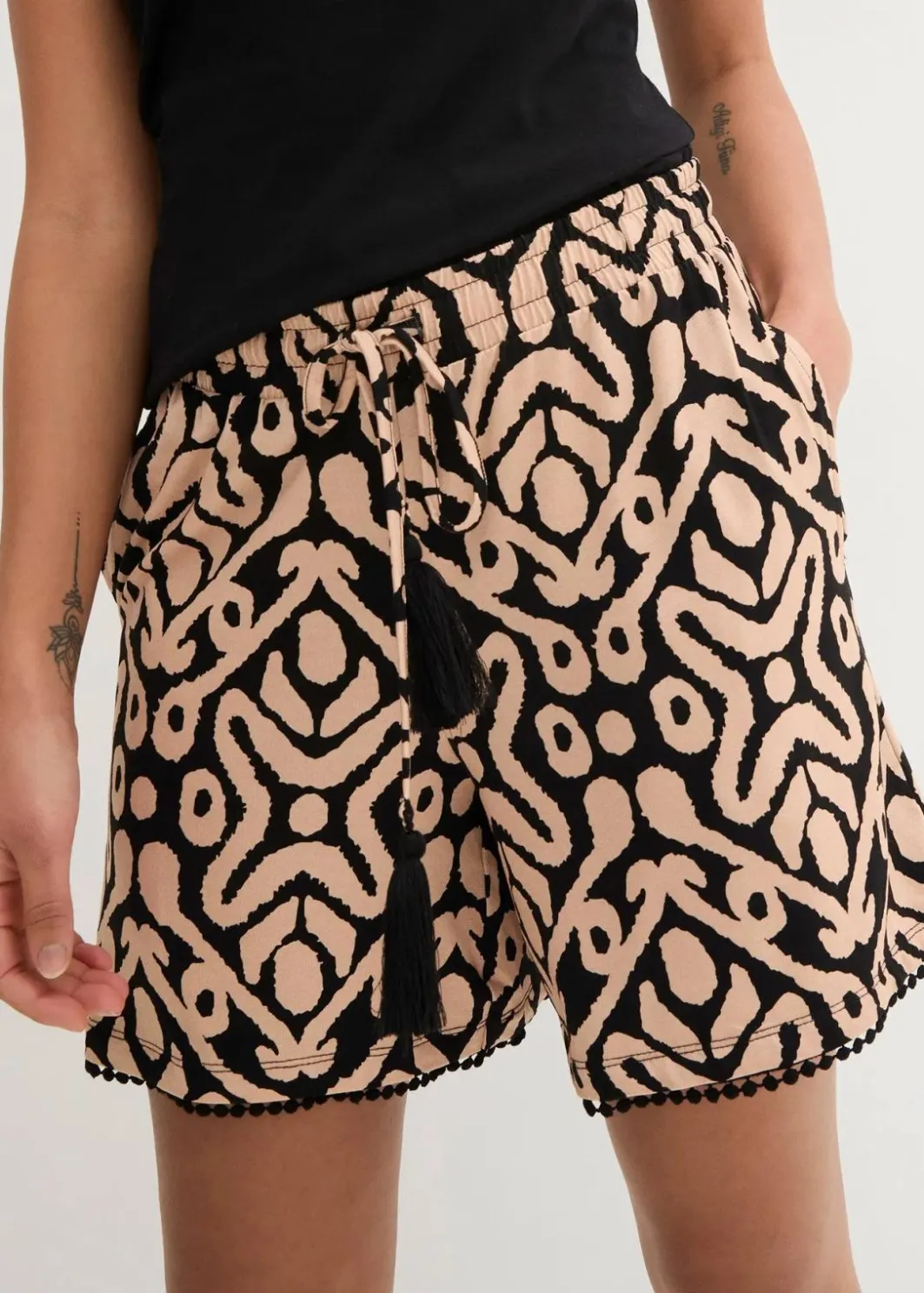 Damen bonprix Bekleidung·Outdoorbekleidung|Bekleidung·Kleider|Jersey-Shorts aus softem Viskose-Mix