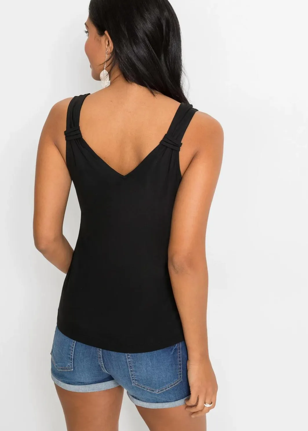 Sale Jersey-Top aus reiner Viskose Damen Shirts & Tops