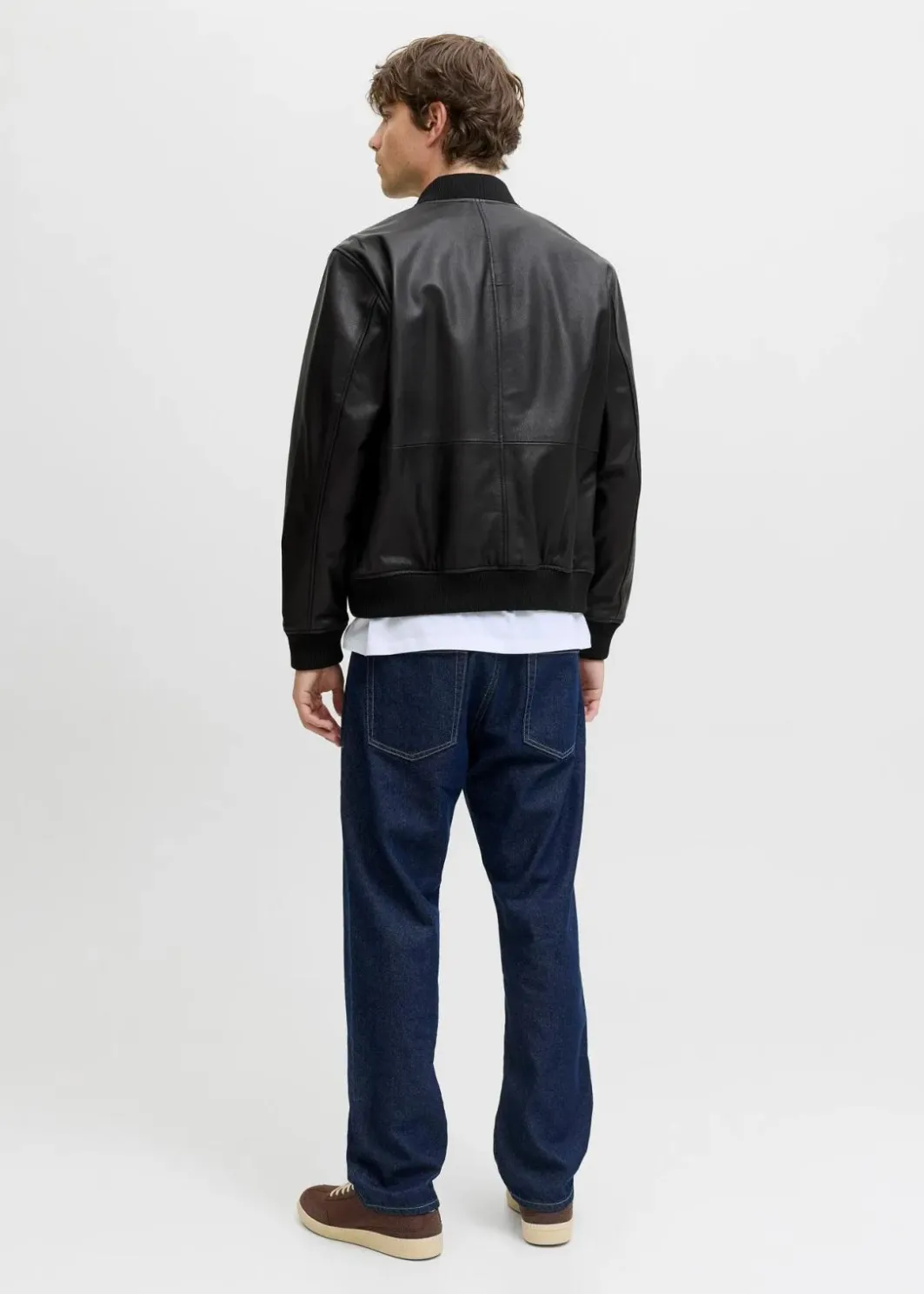 Clearance JJ REBEL Blouson aus Leder Herren Große Größen|Marken