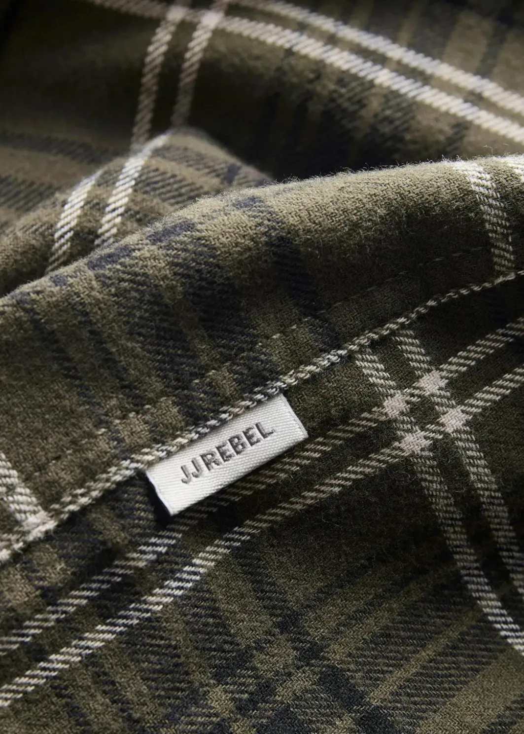Hot JJ REBEL Flanellhemd aus reiner Baumwolle Herren Große Größen|Marken