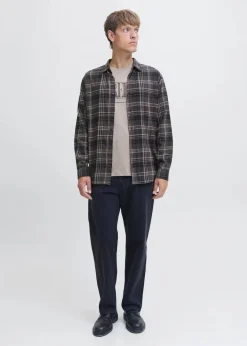 Herren J&J Rebel Hemden|Marken|JJ REBEL Flanellhemd aus reiner Baumwolle