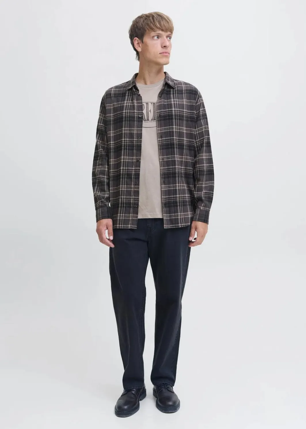 Herren J&J Rebel Hemden|Marken|JJ REBEL Flanellhemd aus reiner Baumwolle