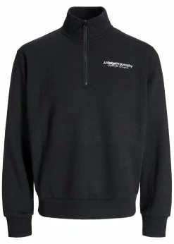 Herren J&J Rebel Marken|Sweat|JJ REBEL Half-Zip-Sweatshirt in Regular Fit
