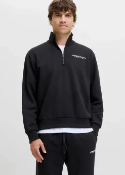Herren J&J Rebel Marken|Sweat|JJ REBEL Half-Zip-Sweatshirt in Regular Fit
