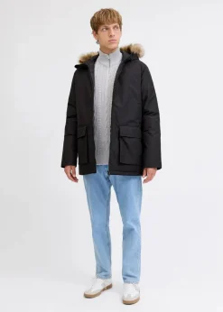 Discount JJ REBEL Parka in Regular Fit Herren Große Größen|Marken