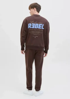 Herren J&J Rebel Große Größen|Marken|JJ REBEL Sweatshirt aus reiner Baumwolle