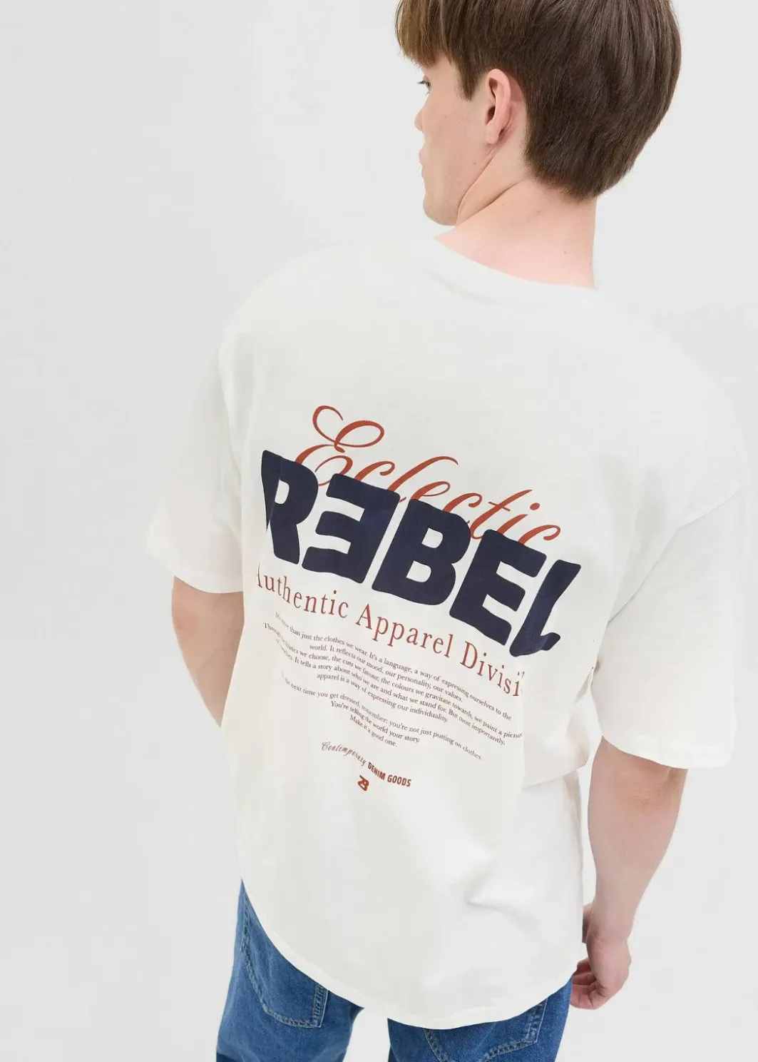Herren J&J Rebel Große Größen|Marken|JJ REBEL T-Shirt aus reiner Baumwolle