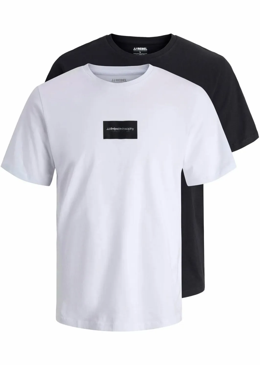Herren J&J Rebel Große Größen|Marken|JJ REBEL T-Shirt im 2er Pack aus reiner Baumwolle