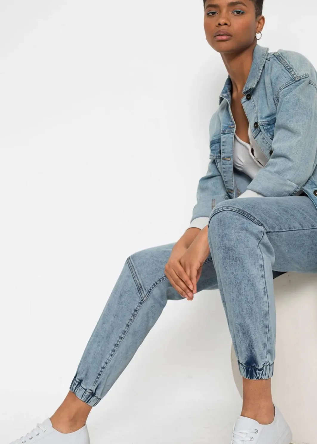 Best Jogg Jeans Mid Waist, stretch Damen Kurzgrößen|Bekleidung·Shirts & Tops