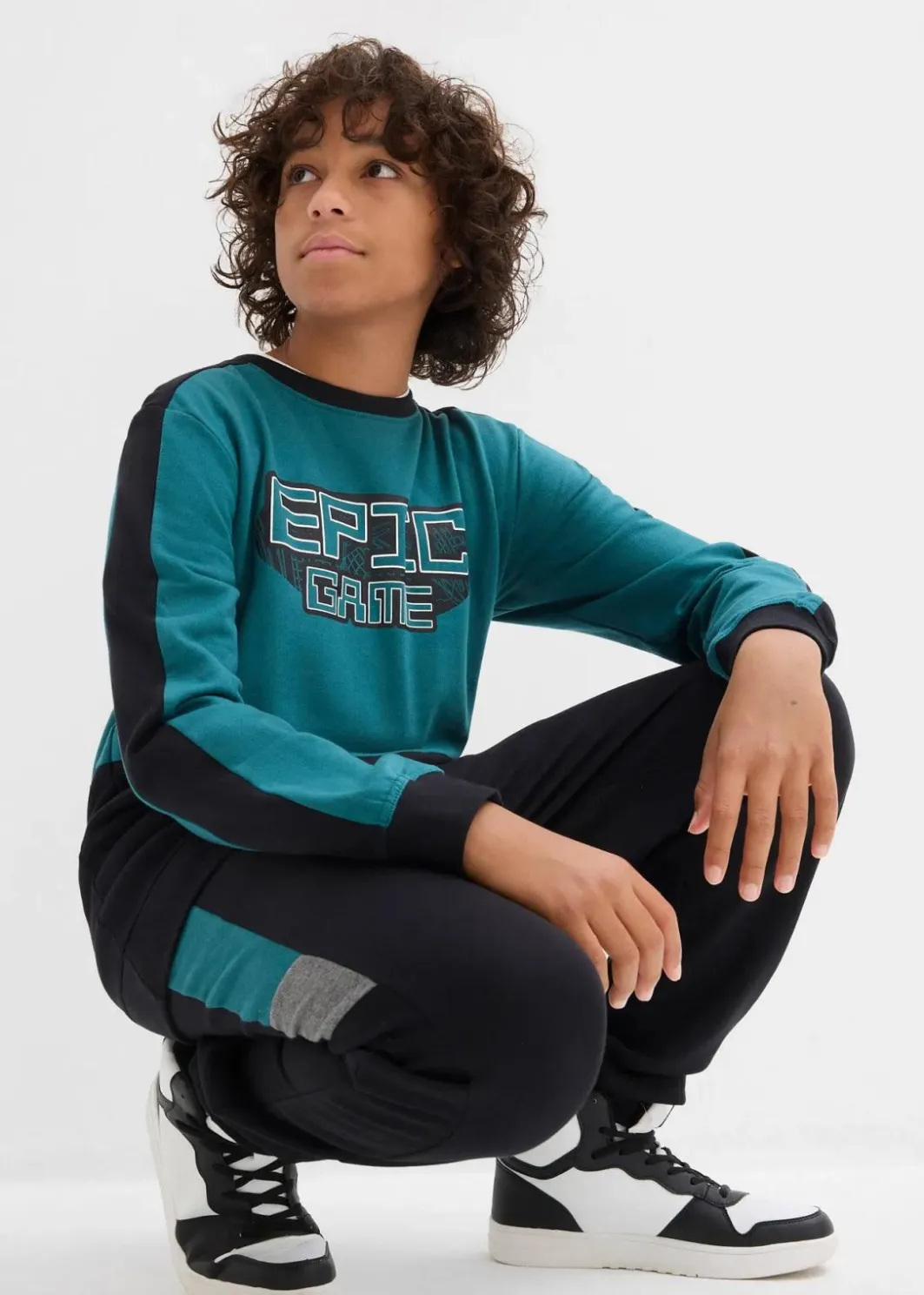 Kinder bonprix Jungen 9-16 Jahre·Bademode|Jungen 9-16 Jahre·Hosen|Jogginganzug aus reiner Bio-Baumwolle
