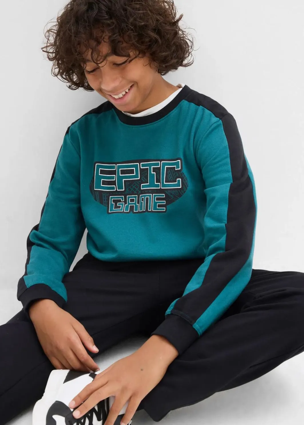 Kinder bonprix Jungen 9-16 Jahre·Bademode|Jungen 9-16 Jahre·Hosen|Jogginganzug aus reiner Bio-Baumwolle