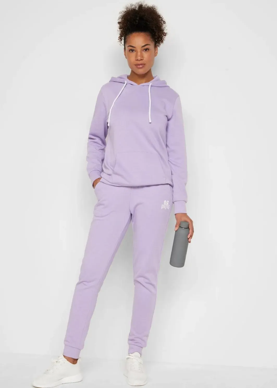 Damen bonprix Bekleidung·Blusen & Tuniken|Bekleidung·Kleider|Jogginganzug mit Baumwolle (2-tlg.Set)