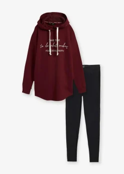 Sale Jogginganzug mit Long-Sweatshirt und Leggings (2-teilig) Damen Sweat|Bekleidung·Kleider