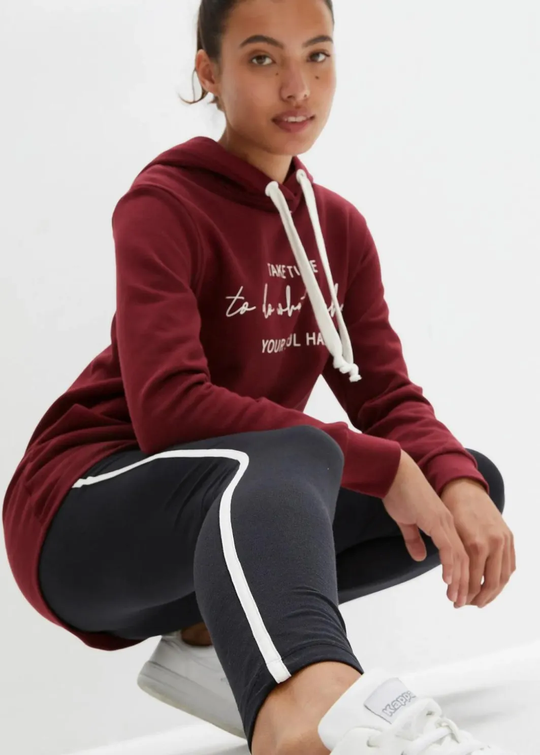 Sale Jogginganzug mit Long-Sweatshirt und Leggings (2-teilig) Damen Sweat|Bekleidung·Kleider