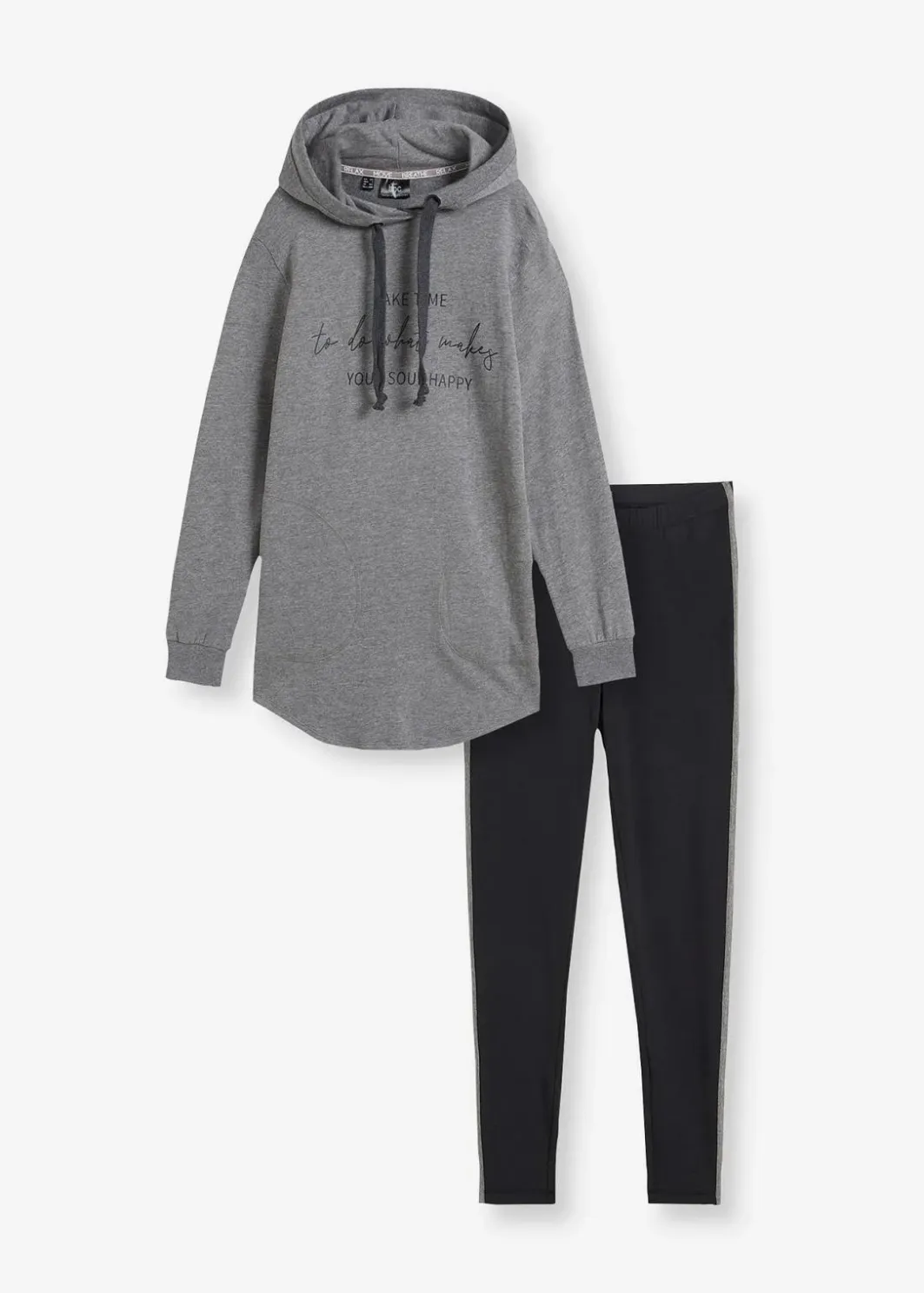 Clearance Jogginganzug mit Long-Sweatshirt und Leggings (2-teilig) Damen Sweat|Bekleidung·Kleider