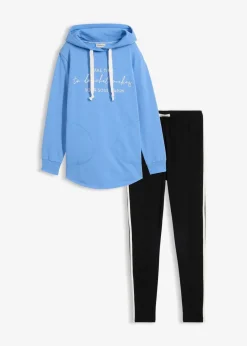 Outlet Jogginganzug mit Long-Sweatshirt und Leggings (2-teilig) Damen Bekleidung·Blusen & Tuniken|Bekleidung·Kleider