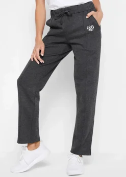 Damen bonprix Bekleidung·Blusen & Tuniken|Bekleidung·Kleider|Jogginghose aus Bio-Baumwolle, gerade geschnitten