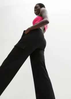 Damen bonprix Bekleidung·Sweat|Bekleidung·Blusen & Tuniken|Jogginghose aus elastischem Baumwoll-Mix
