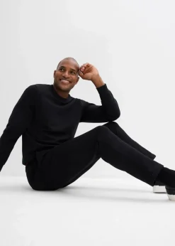 Herren bonprix Große Größen|Sportbekleidung|Jogginghose aus reiner Baumwolle mit sportiven Details