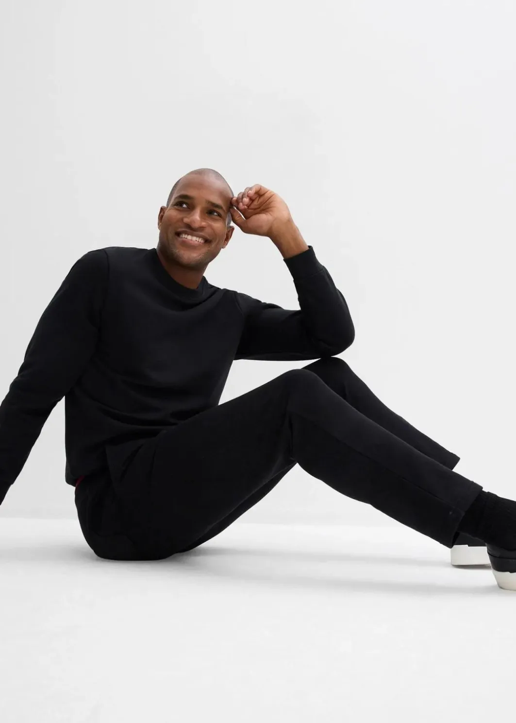 Herren bonprix Große Größen|Sportbekleidung|Jogginghose aus reiner Baumwolle mit sportiven Details