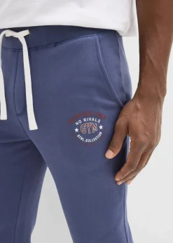 Herren bonprix Sweat|Hosen|Jogginghose aus reiner Baumwolle mit sportiven Details