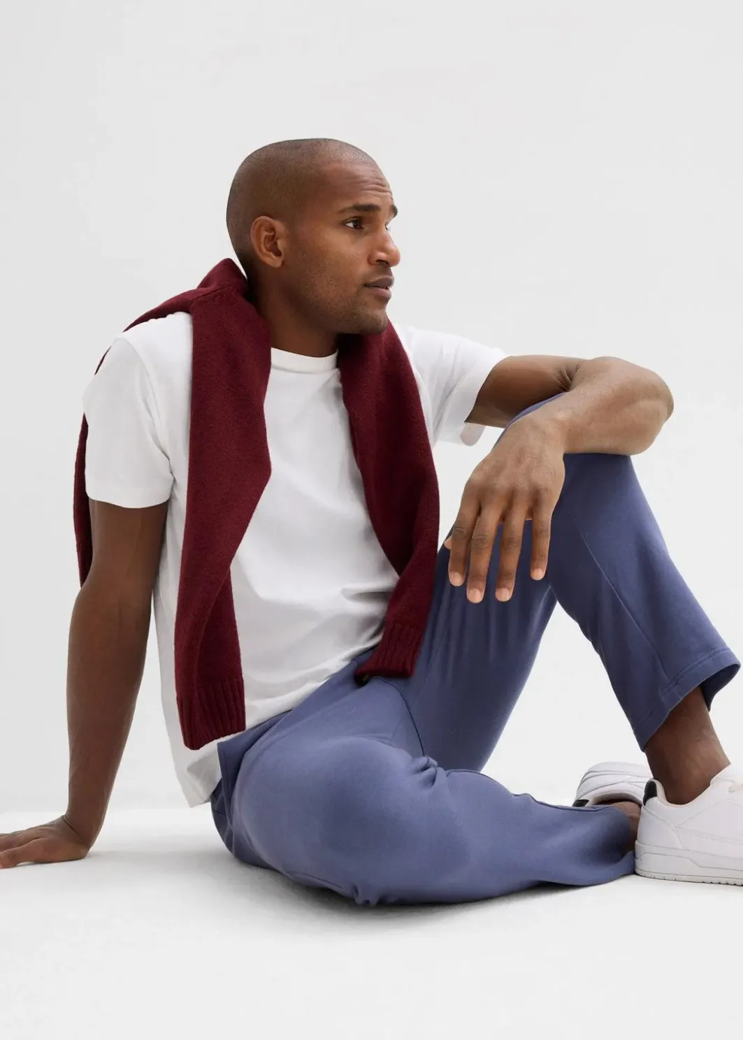 Herren bonprix Sweat|Hosen|Jogginghose aus reiner Baumwolle mit sportiven Details