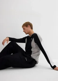 Jogginghose aus reiner Baumwolle, Loose Fit Herren Große Größen|Sportbekleidung