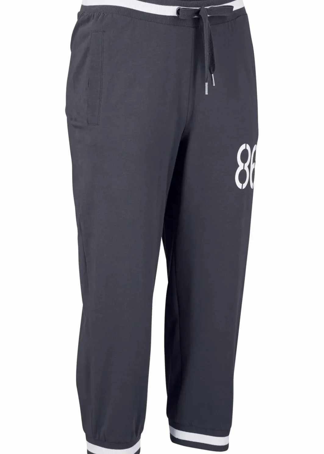 Damen bonprix Hosen|Sweat|Jogginghose, 3/4-Länge aus Baumwollmix