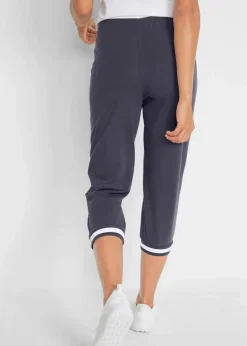 Damen bonprix Hosen|Sweat|Jogginghose, 3/4-Länge aus Baumwollmix