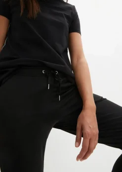 Best Jogginghose mit Druckknöpfen, schnelltrocknend Damen Hosen|Sweat