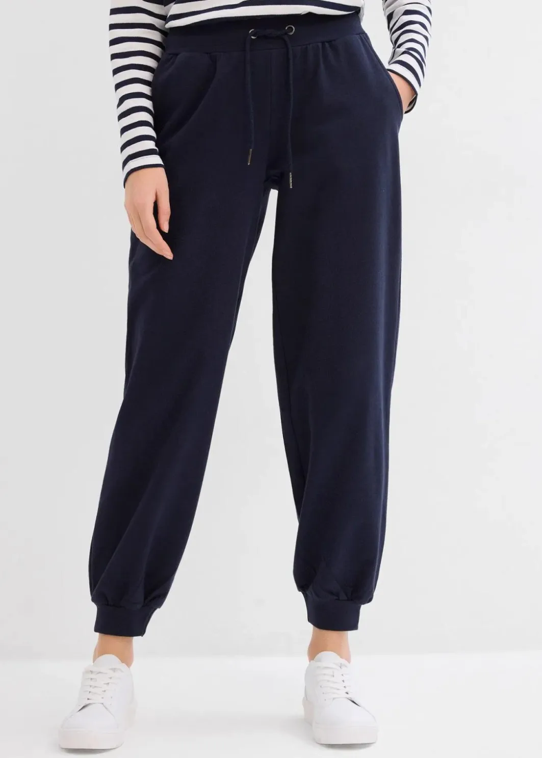 Jogginghose mit elastischem Bund Damen Sweat|Basics