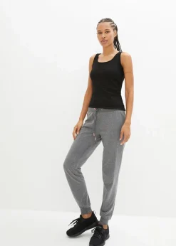Damen bonprix Hosen|Sweat|Jogginghose mit elastischen Bund