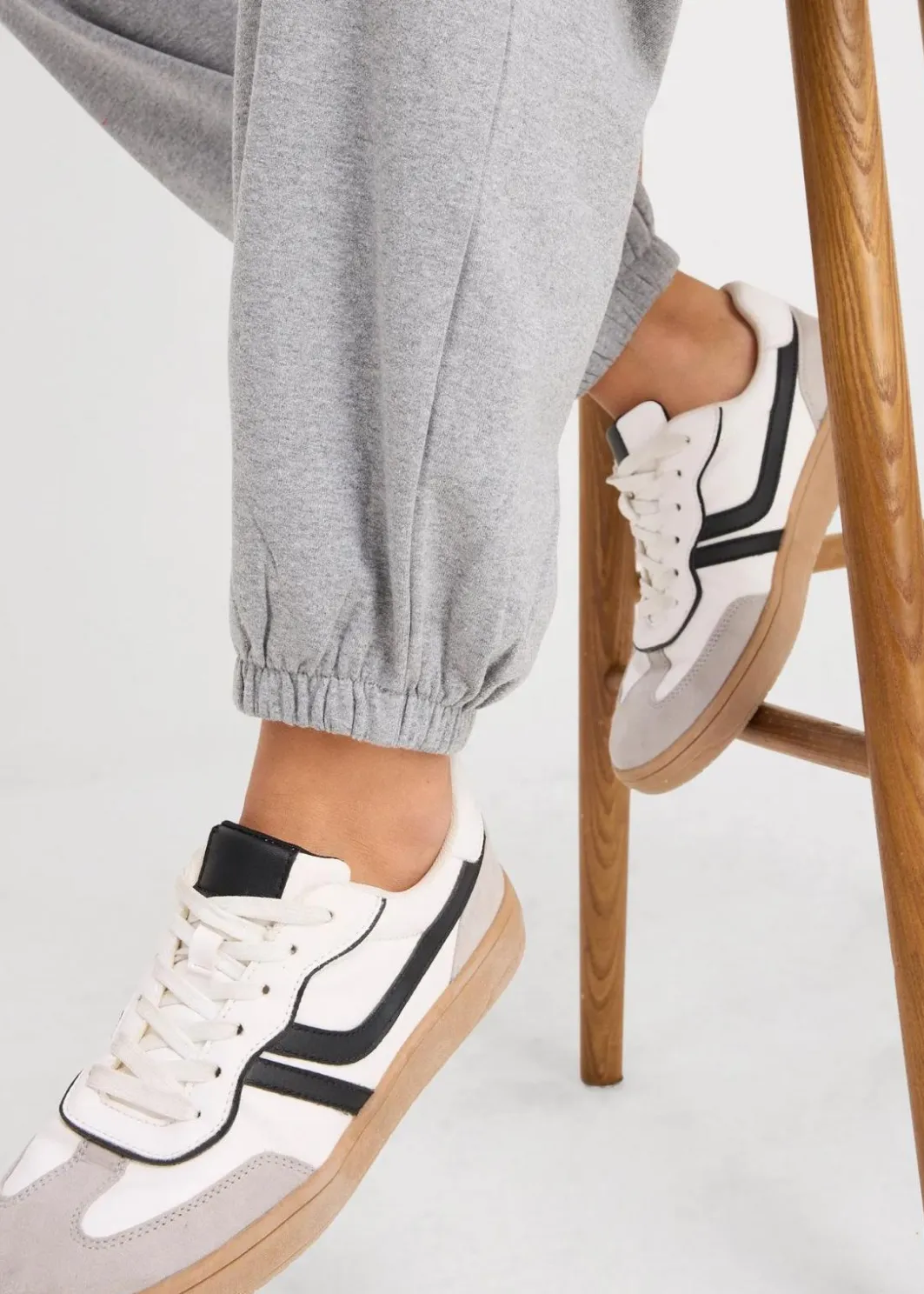 Damen bonprix Basics|Sweat|Jogginghose mit hohem Bund