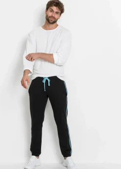Herren bonprix Sweat|Hosen|Jogginghose mit Kontrastdetails