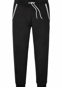Herren bonprix Große Größen|Basics|Jogginghose mit Kontrastdetails aus reiner Baumwolle