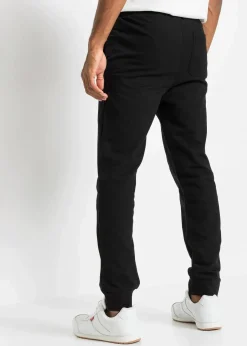 Herren bonprix Große Größen|Basics|Jogginghose mit Kontrastdetails aus reiner Baumwolle